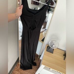 Black Active Wear Jumpsuit
